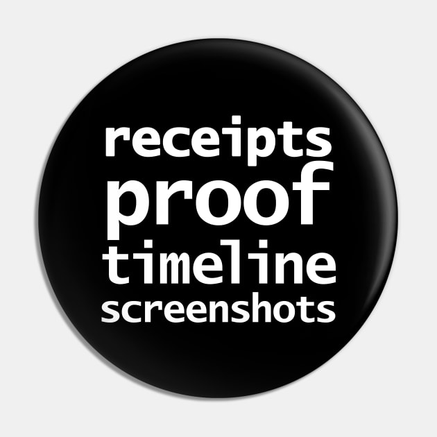 Receipts Proof Timeline Screenshots Pin by ellenhenryart