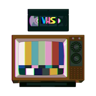 TV & VHS Glitched T-Shirt