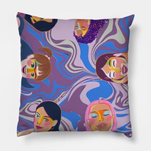 Women United: Embracing Diversity and Empowering Equality Pillow