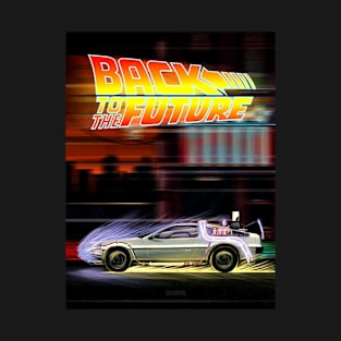 The iconic DeLorean from the movie "Back to the Future" T-Shirt