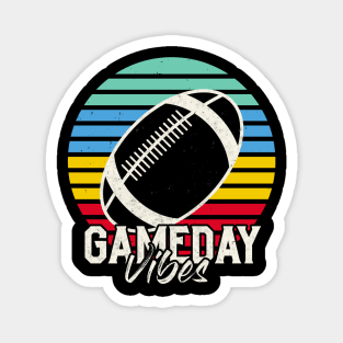 Gameday Vibes American Football Lover retro Magnet