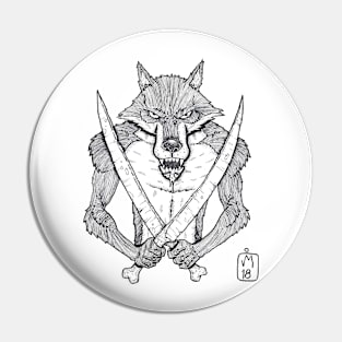 Wolf warrior Pin