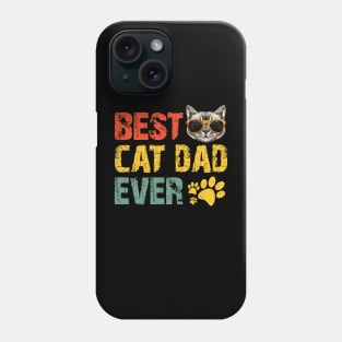 BEST CAT DAD EVER Kitten Cat Daddy Gift Vintage Retro Phone Case