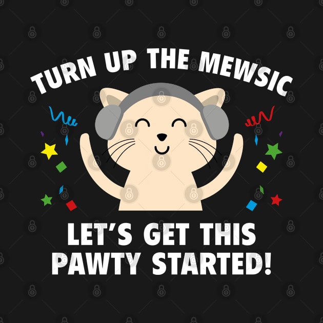 Turn Up The Mewsic by VectorPlanet