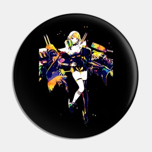 Azur Lane - Giuseppe Garilbaldi Pop Art Pin