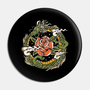 dragon defend rose Pin