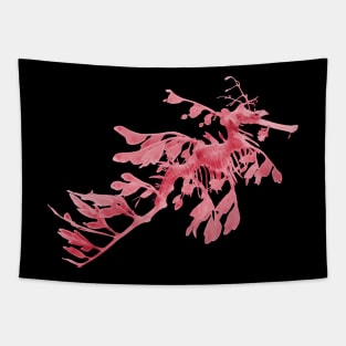 Seahorse Red Tapestry