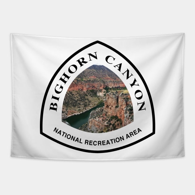 Bighorn Canyon National Recreation Area Trail Marker Tapestry by nylebuss