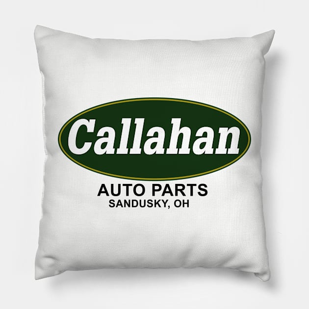 Callahan Auto Parts Pillow by FunkyStyles