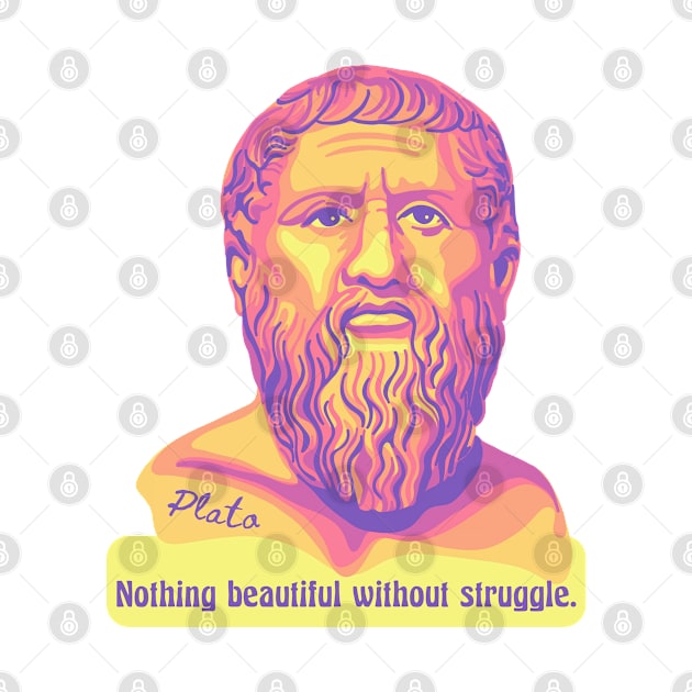 Plato Portrait and Quote by Slightly Unhinged