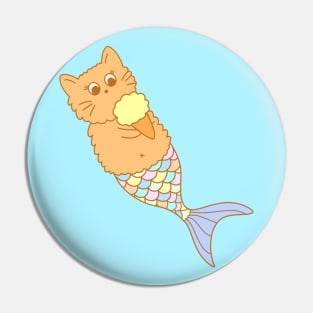 Summer Mer-Cat Pin