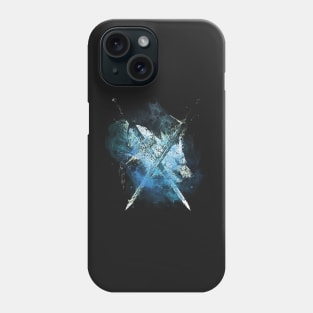 The Wolf Crossed Swords - Blue Phone Case