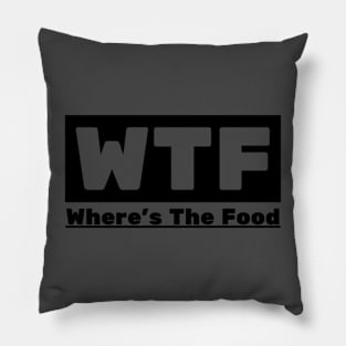 WTF Food Tshirt Pillow