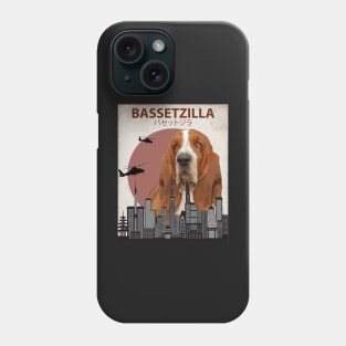 Bassetzilla – Basset Hound Giant Dog Monster Phone Case