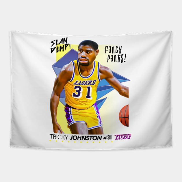 Dump Sports Basketball - Tricky Johnston Tapestry by Defunctland