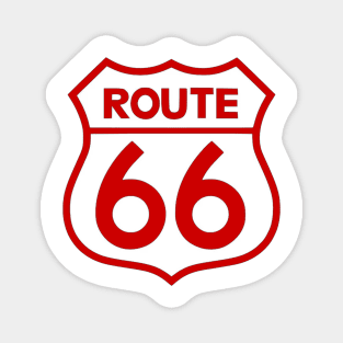 Route 66 Red Magnet