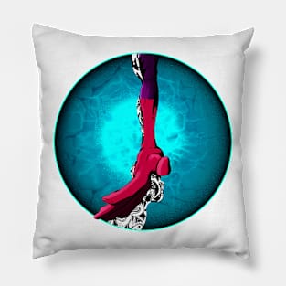 Reaching Through Waves Pillow