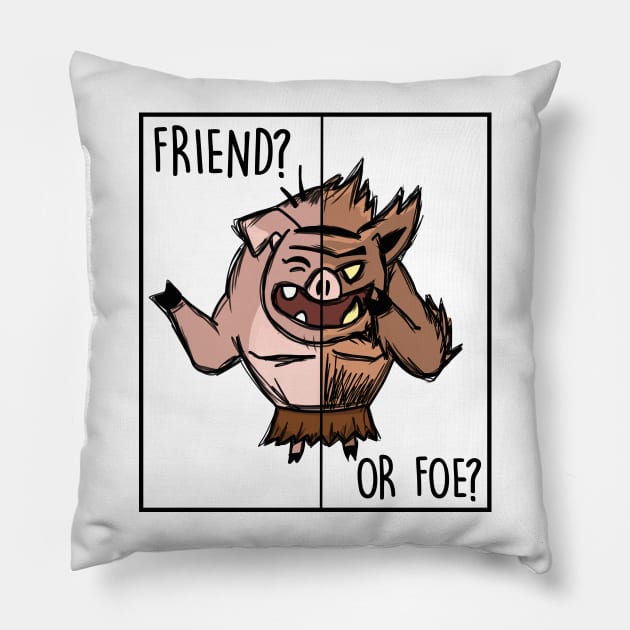 Don't Starve Together - Pigmen Pillow by dogpile