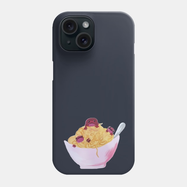 Spaghetti Meatball Frogs Only Phone Case by Art by Bronwyn