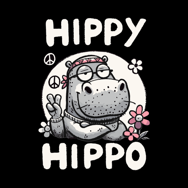 Hippy Hippo by DoodleDashDesigns