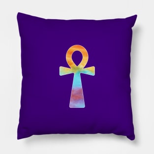 The Ankh Symbol Colour Pillow