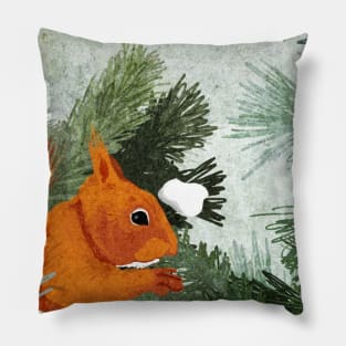 Red Squirrel Pillow