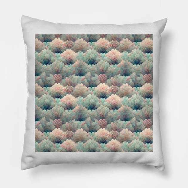 A Seamless Pattern of Muted Colors Pillow by daniel4510