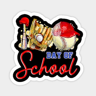 Baseball Lover 100 Days Of School Funny Magnet