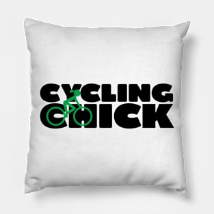 Cycling Chick Pillow