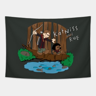 Katniss and Rue Tapestry