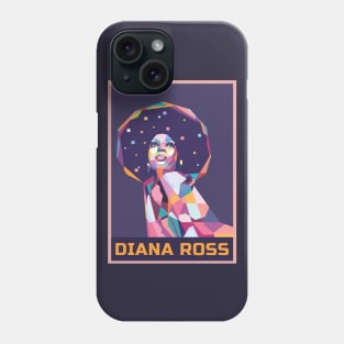 Abstract Diana Ross In WPAP Phone Case