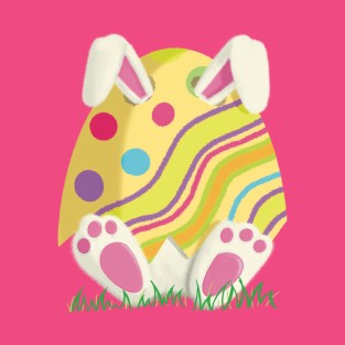 Where is the Easter Bunny? Kawaii Easter Egg T-Shirt