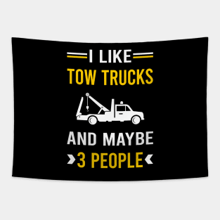 3 People Tow Truck Trucks Tapestry