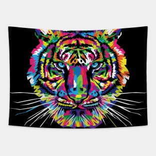 Neon Tiger Tapestry