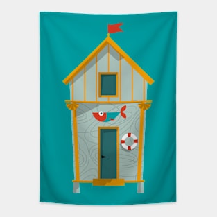 Beach Hut 1 Tapestry