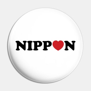 Nippon Love Heart Pin