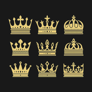 Assorted Gold Crowns T-Shirt