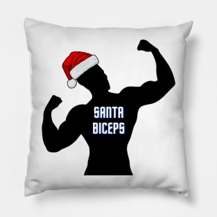 Santa biceps true workout Pillow