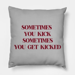 Kick, burgundy Pillow