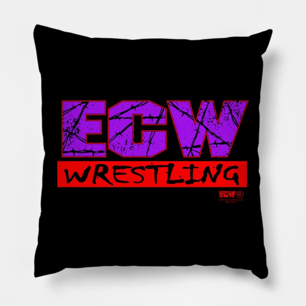 Extreme Wrestling Pillow by WithinSanityClothing