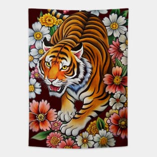 Japanese Tiger Tattoo Tapestry