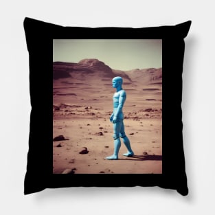 Robot on Mars Pillow