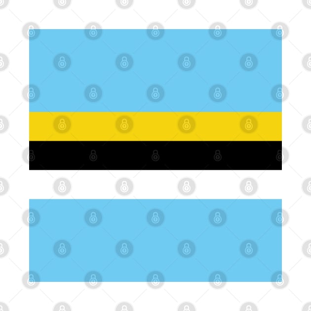 St Lucia Color Block - Blue Yellow Black White by IslandConcepts