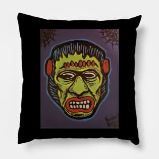 Ben cooper style monster mask Pillow
