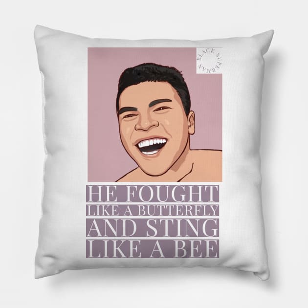 Muhammad Ali Pillow by artist369