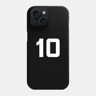 Number Ten - 10 - Any Color - Team Sports Numbered Uniform Jersey - Birthday Gift Phone Case