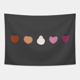 Lesbian Flag Fruit Design Tapestry