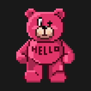 Pink Teddy Bear Pixelart T-Shirt