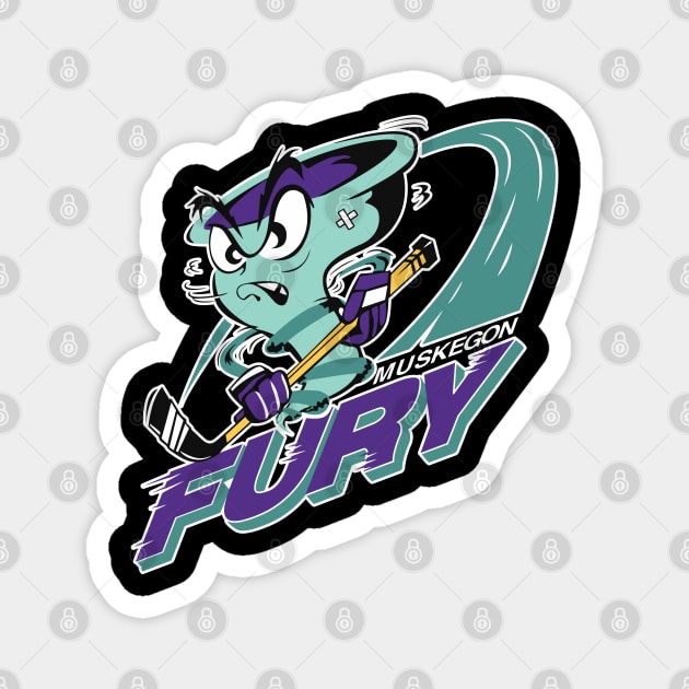 Fury Hockey Magnet by Mutha_Puckin_Logos