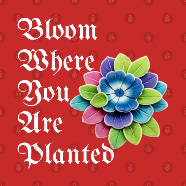 Bloom Where You Are Planted - Inspirational Plant Lover Gift by Inspire Me 